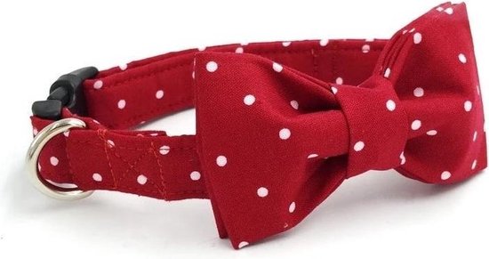 Halsband met strik 'Red Dot' | bol.com