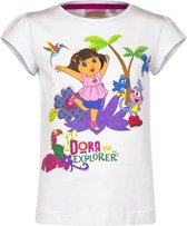 Dora t-shirt - wit - maat 116