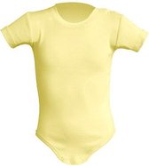 JHK Rompertjes in light yellow maat 12 maanden - set van 3 stuks