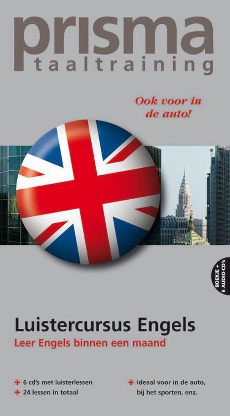 Cover van het boek 'Prisma Luistercursus Engels' van W Hemelrijk