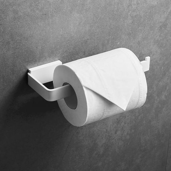 Gouverneur vorm spreker Toiletrolhouder wit – WC Rol Houder – Witte Wc Accessoires | bol.com