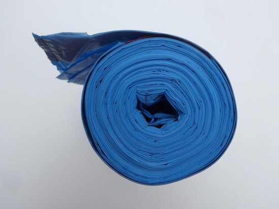 afvalzak 120 liter - extra stevig blauw plastic - 10 vuilniszakken | bol.com