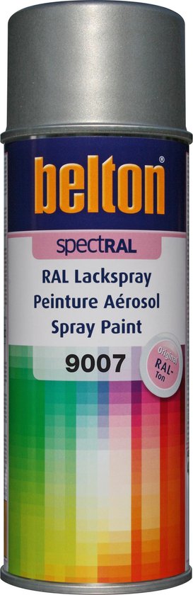 Belton spuitbus Spectral RAL 9007 Grau aluminium, met kleurstaal.