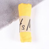 Luxe, Trendy Sjaal 135X55 cm Fel Geel - Scarf - Omslagdoek