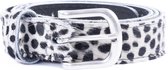 DSTRCT riem Dots 3 cm Leer - print