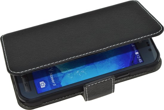 eiwit Picasso spoelen Samsung Galaxy Xcover 3 Wallet Bookcase hoesje Zwart | bol.com