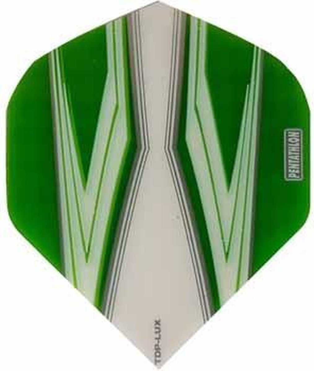 ABC Darts - Dart Flights Pentathlon - Spitfire W groen - 10 sets
