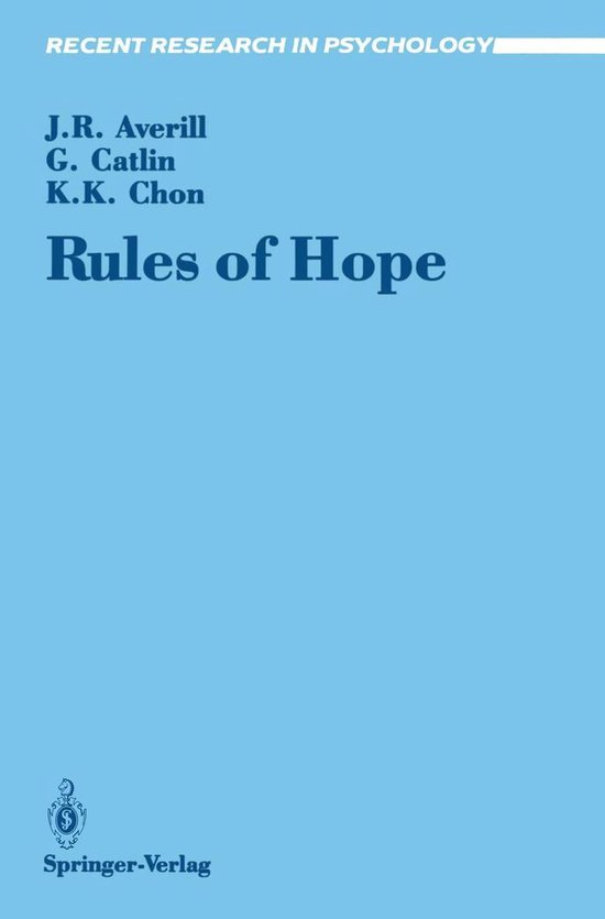 Recent Research in Psychology - Rules of Hope - cover