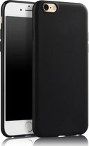 Luxe siliconen hoesje voor Apple iPhone 7 Plus - iPhone 8 Plus - hoogwaardig TPU back case - Zwart cover