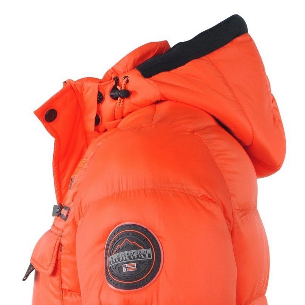 Geographical Norway Herren Steppjacke Winterjacke mit Kapuze - Gefütterter Warmer Anorak S-7XL