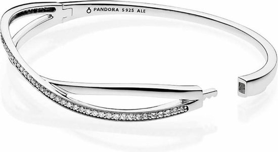 Pandora Armband 'Bangle' verstrengeld met Zirkonia's 16 cm 590533CZ-1 | bol