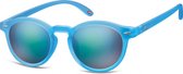 Montana MS28C - Zonnebril - Ronde stijl - Mat Blauw - Lensbreedte 48 mm