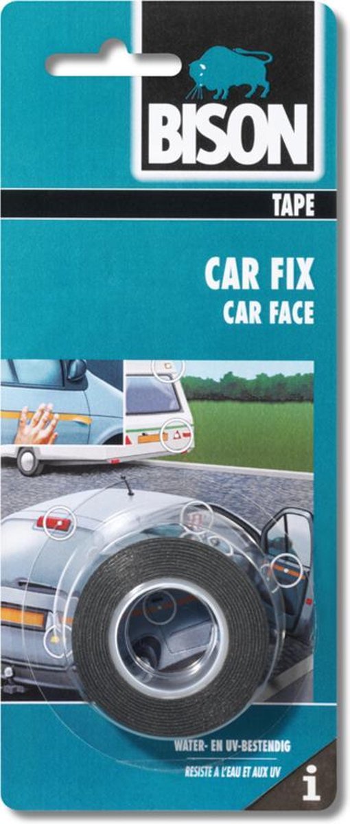 debat Onafhankelijk vreugde Tape Car Fix rol 1,5 m x 19 mm zwart | bol.com