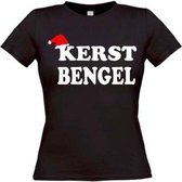 Kerst bengel T-Shirt maat M Dames zwart