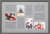 Deknudt Frames multifotolijst S54ST7 - grijs - 10x foto 10x15 cm