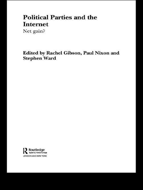 Political Parties and the Internet - cover