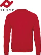 Senvi Basic Sweater (Kleur: Rood) - (Maat XXXL - 3XL)