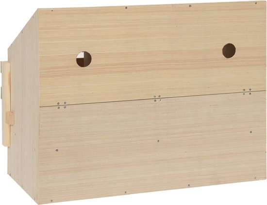 vidaXL-Kippenlegkast-3-compartimenten-72x33x54-cm-massief-grenenhout - vidaXL