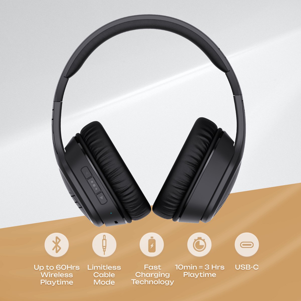 PowerLocus P7 Draadloze Over-Ear (EAN: ...8848) - afbeelding 2