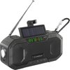 Renkforce RF-CR-300 Outdoorradio VHF (FM), Middengolf Noodradio, Bluetooth, SD Oplaadbaar, Zonnepaneel, Handslinger, Za