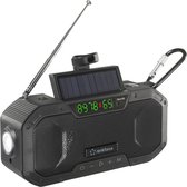 Renkforce RF-CR-300 Outdoorradio VHF (FM), Middengolf Noodradio, Bluetooth, SD Oplaadbaar, Zonnepaneel, Handslinger, Za