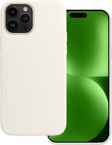 Hoes Geschikt voor iPhone 15 Pro Hoesje Siliconen Back Cover Case - Hoesje Geschikt voor iPhone 15 Pro Hoes Cover Hoesje - Wit