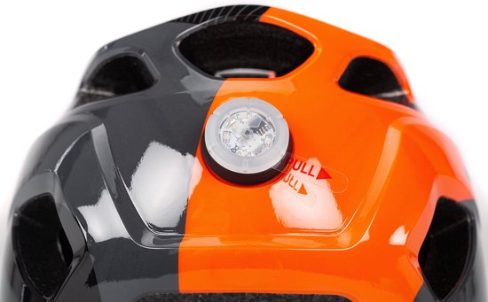 CUBE Fietshelm Ant x Actionteam - Kinderhelm - 11 Ventilatiegaten - SNAP 360 CUBE fit-systeem - X-Lock-montagesysteem - EPS Double In-Mould - 49-55 cm - S - Zwart/Grijs/Oranje van CUBE — afbeelding 4