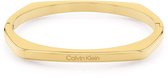 Calvin Klein CJ35000556 Dames Armband - Bangle - Sieraad - Staal - Goudkleurig - 5 mm breed - 60 mm lang