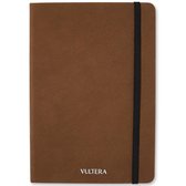 Vultera uitwisbaar notitieboek - A5 - Leer - Bruin