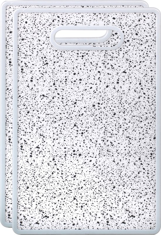 Glazen Snijplank - 28x20 - Marmer - Rosé - Wit - Luxe - Snijplanken Glas