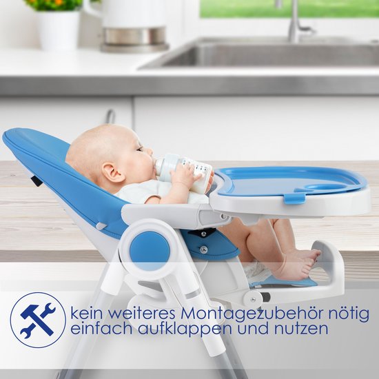 Chaise haute KIDIZ® 3 en 1 avec barre de jeu, chaise de salle à manger,  chaise bébé