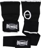Rumble - Binnenhandschoenen Boksen - Bandage Boksen - Zwart-Wit met Stevige strap S