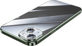 Sulada CrystalCover met Val- en Lensbescherming en kristallen voor iPhone 14 Plus groen