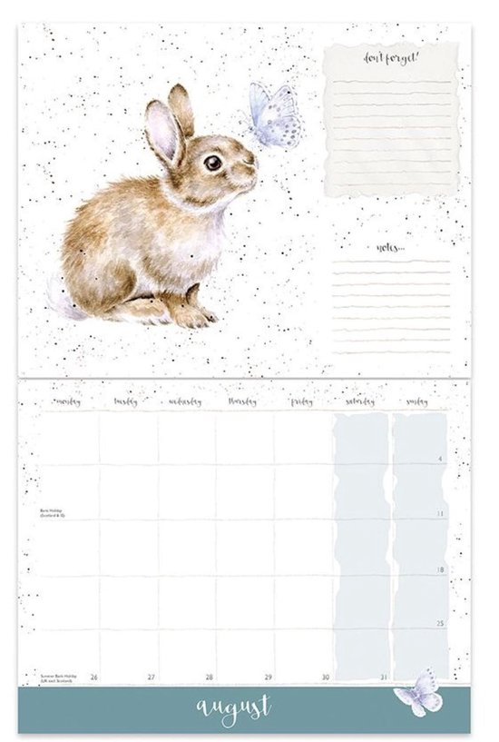 Wrendale Muurkalender 2024 Country Animal Landscape Calendar 2024