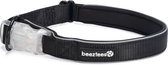 Beeztees Safety Gear Parinca - Hondenhalsband - LED - Nylon - Zwart - 50-55x2,5 cm