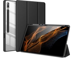 Dux Ducis - Tablet hoes geschikt voor Samsung Galaxy Tab S9 Ultra (2023) - Toby Series - Auto Sleep/Wake functie - Tri-Fold Book Case - Zwart