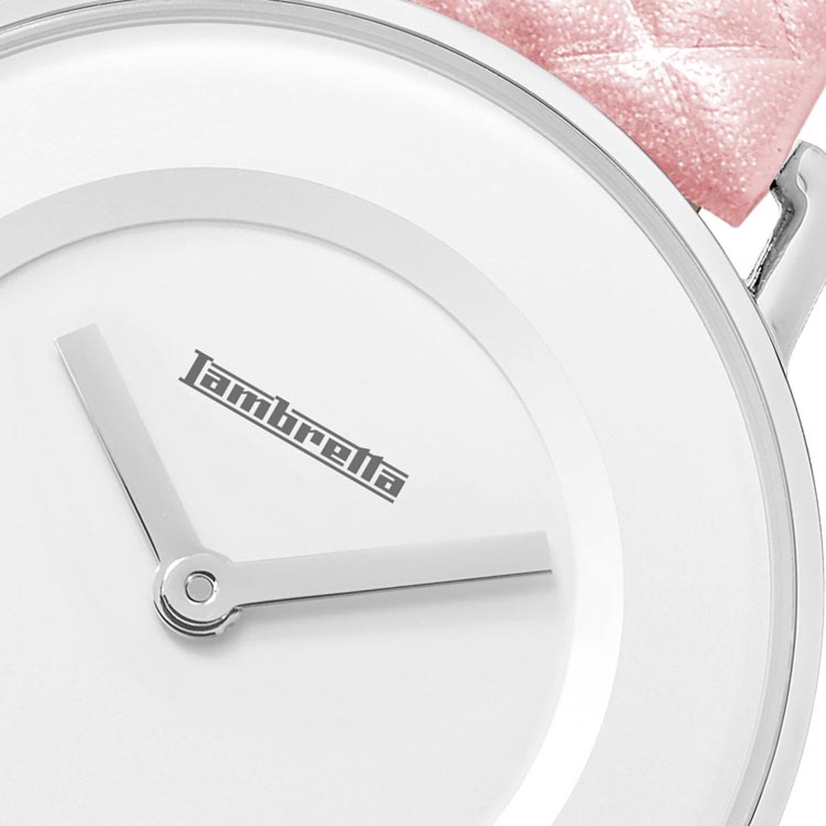 Lambretta - Dameshorloge - Mia 34 Quilted Silver White Pink