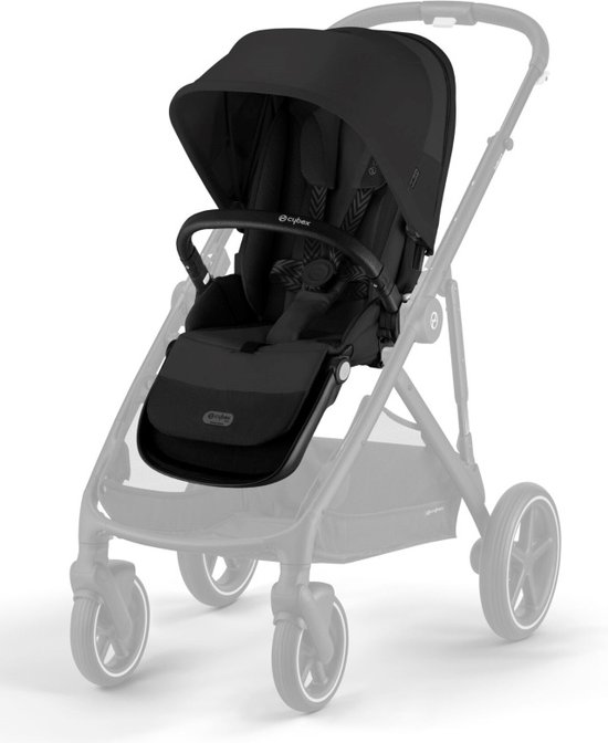 Cybex Gazelle S 2e Buggyzit - Kinderwagen - Black Frame - Moon Black van Cybex — afbeelding 2