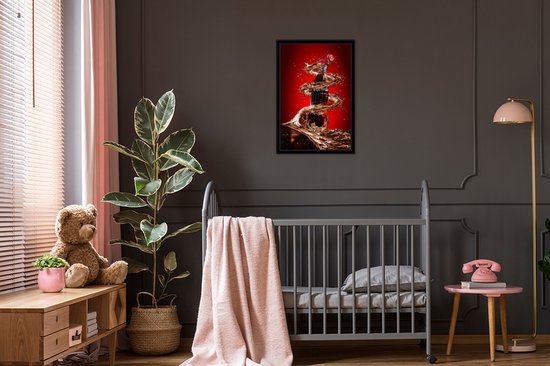 Cadre photo avec affiche - Happiness ouvert - 40x60 cm - Cadre pour affiche