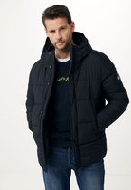 Hooded Bulky Puffer Jacket Mannen - Zwart - Maat XL