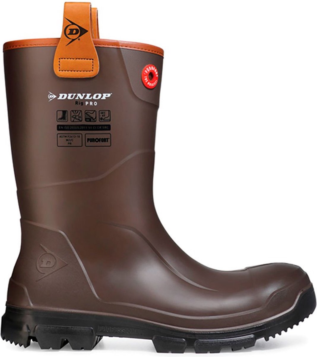 Dunlop Footwear Purofort Rigpro Regenlaarzen Bruin EU 41 Man
