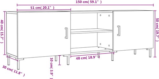 Laag Modern Hout vidaXL tv-meubels kopen? | Tot 12% korting
