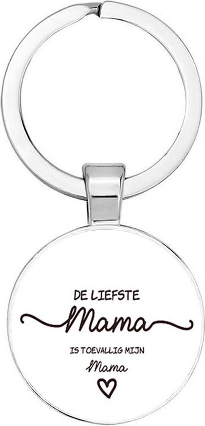 Akyol - Porte-clés La maman la plus douce - amour - la mère la plus douce - Saint Valentin - relation - celui que tu aimes - cadeau pour petit ami ou petite amie - cadeau d'anniversaire - cadeau - cadeau - cadeau - surprise - 2,5 x 2,5 CM