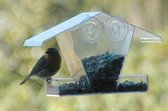 Bol.com Vogelvoederhuisje met zuignappen om op te hangen aan het raam acrylglas transparant 1 stuk (1 stuk) aanbieding
