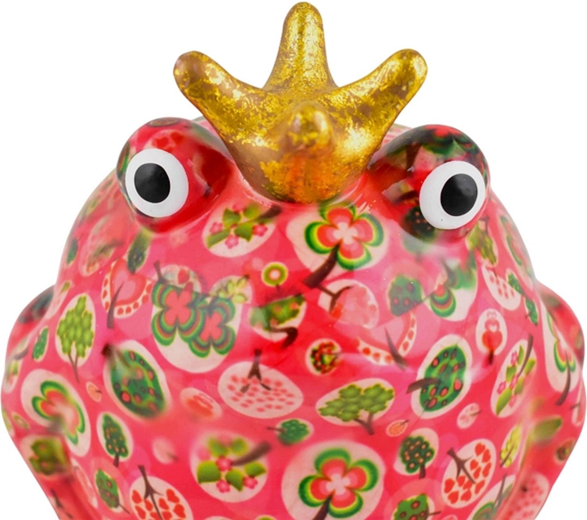 Pomme Pidou Tirelire Grenouille Freddy Pink Medium 006 (17x17x15cm -  Céramique)