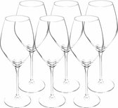 Secret de Gourmet Service de Verres à vin Silvia - coffret 12x pièces - verre chic - 47 CL - blanc/rouge/rose