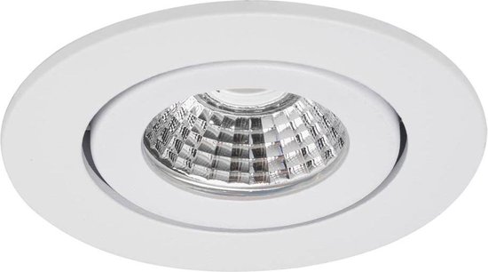 Ledmatters - Inbouwspot Wit - Dimbaar - 5 watt - 450 Lumen - 3000 Kelvin - Wit licht - IP65 Badkamerverlichting