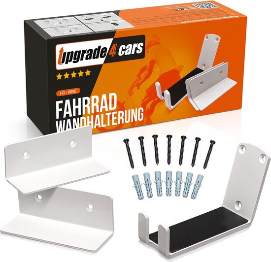 Stunq® wandhaak voor efficiënte organisatie van garage of schuur set 6 haken Zwart