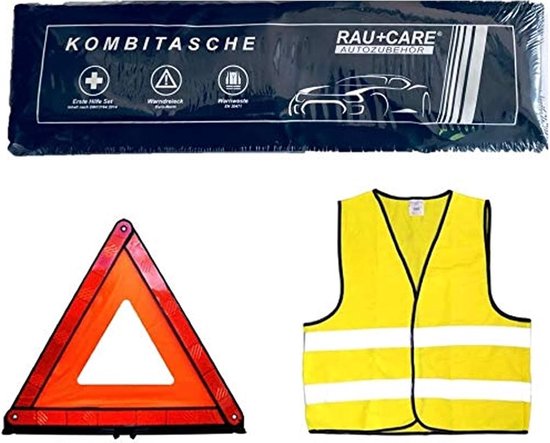 Kalff Trio Compact Combitas, Verbandtas Voor Auto, Veiligheidsvest En Nano Met Ehbo Brochure