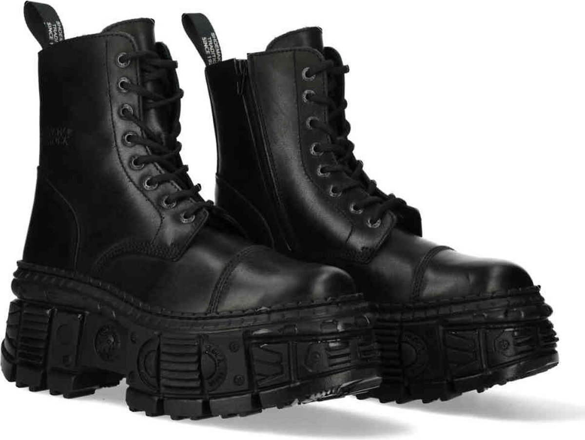 New Rock M-WALL083 S5 Enkellaars 46 Shoes Zwart